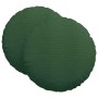 Cojines para asiento 2 pcs Verde oscuro Ø 60 cm Tela de pana en Decoración | Comprar online en Foru.es