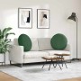 Cojines para asiento 2 pcs Verde oscuro Ø 60 cm Tela de pana en Decoración | Comprar online en Foru.es