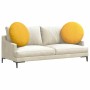 Cojines para asiento 2 pcs Amarillo Claro Ø 60 cm Tela de pana en Decoración | Comprar online en Foru.es