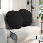 Cojines para asiento 2 pcs Negro Ø80 x 29 cm tela en Decoración | Comprar online en Foru.es