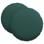 Cojines para asiento 2 pcs Verde oscuro Ø80 x 29 cm tela en Decoración | Comprar online en Foru.es