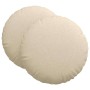 Cojines para asiento 2 pcs Crema Ø80 x 29 cm tela en Decoración | Comprar online en Foru.es