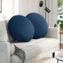 Cojines para asiento 2 pcs Azul Ø80 x 29 cm tela en Decoración | Comprar online en Foru.es