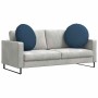 Cojines para asiento 2 pcs Azul Ø80 x 29 cm tela en Decoración | Comprar online en Foru.es