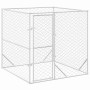 Perrera de exterior acero galvanizado plateado 2x2x2 m de vidaXL, Casetas y cercados para perros - Ref: Foro24-153674, Precio...