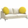 Cojines para asiento 2 pcs Amarillo Claro Ø80 x 29 cm tela en Decoración | Comprar online en Foru.es