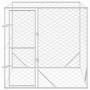 Perrera de exterior acero galvanizado plateado 2x2x2 m de vidaXL, Casetas y cercados para perros - Ref: Foro24-153674, Precio...