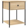 Mesitas noche 2 uds madera ingeniería roble Sonoma 44x45x58 cm de vidaXL, Mesitas de noche - Ref: Foro24-825846, Precio: 72,2...