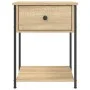 Nightstands 2 pcs engineered wood Sonoma oak 44x45x58 cm by vidaXL, Nightstands - Ref: Foro24-825846, Price: 71,40 €, Discoun...