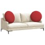 Cojines para asiento 2 pcs Rojo Ø80 x 29 cm tela en Decoración | Comprar online en Foru.es