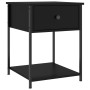 Mesitas de noche 2 uds madera de ingeniería negro 44x45x58 cm de vidaXL, Mesitas de noche - Ref: Foro24-825844, Precio: 74,32...