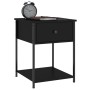 Mesitas de noche 2 uds madera de ingeniería negro 44x45x58 cm de vidaXL, Mesitas de noche - Ref: Foro24-825844, Precio: 74,32...