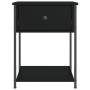 Mesitas de noche 2 uds madera de ingeniería negro 44x45x58 cm de vidaXL, Mesitas de noche - Ref: Foro24-825844, Precio: 74,32...