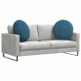 Cojines para asiento 2 pcs Azul Ø 80 x 29 cm Terciopelo en Decoración | Comprar online en Foru.es