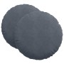 Cojines para asiento 2 pcs Gris oscuro Ø 40 x 13 cm Terciopelo en Decoración | Comprar online en Foru.es