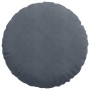 Cojines para asiento 2 pcs Gris oscuro Ø 40 x 13 cm Terciopelo en Decoración | Comprar online en Foru.es