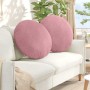 Cojines para asiento 2 pcs Rosa Ø 80 x 29 cm Terciopelo en Decoración | Comprar online en Foru.es