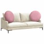 Cojines para asiento 2 pcs Rosa Ø 80 x 29 cm Terciopelo en Decoración | Comprar online en Foru.es