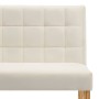 Banco de terciopelo crema 140 cm de vidaXL, Bancos para recibidores y almacenamiento - Ref: Foro24-288577, Precio: 259,50 €, ...