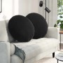 Cojines para asiento 2 pcs Negro Ø 80 x 29 cm Terciopelo en Decoración | Comprar online en Foru.es
