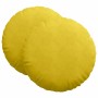 Cojines para asiento 2 pcs Amarillo Ø 80 x 29 cm Terciopelo en Decoración | Comprar online en Foru.es