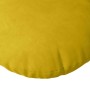 Cojines para asiento 2 pcs Amarillo Ø 80 x 29 cm Terciopelo en Decoración | Comprar online en Foru.es