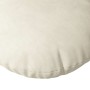 Cojines para asiento 2 pcs Crema Ø 80 x 29 cm Terciopelo en Decoración | Comprar online en Foru.es