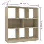 Estantería madera contrachapada color roble 97,5x29,5x100 cm de vidaXL, Librerías y estanterías - Ref: Foro24-800174, Precio:...