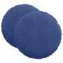 Cojines para asiento 2 pcs Azul Policía Ø 40 x 13 cm Terciopelo en Decoración | Comprar online en Foru.es