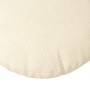 Cojines para asiento 2 pcs Crema Ø 80 cm Tela de pana en Decoración | Comprar online en Foru.es