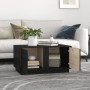 Mesa de centro madera maciza de pino negro 80x50x40 cm de vidaXL, Mesas de centro - Ref: Foro24-814423, Precio: 68,35 €, Desc...