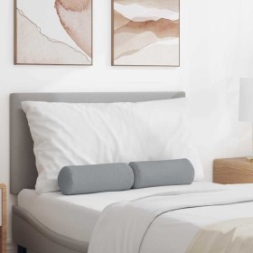 Cojines Bolster 2 pcs Gris Claro Ø 15 x 40 cm tela en Decoración | Comprar online en Foru.es