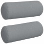 Cojines Bolster 2 pcs Gris Claro Ø 15 x 40 cm tela en Decoración | Comprar online en Foru.es