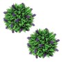 Juego de 2 bolas de boj artificial con lavanda 28 cm de vidaXL, Flora artificial - Ref: Foro24-41623, Precio: 29,51 €, Descue...