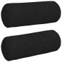 Cojines Bolster 2 pcs Negro Ø 15 x 40 cm tela en Decoración | Comprar online en Foru.es
