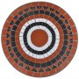 Mesa de bistro terraza mosaico terracota y blanco 60 cm de vidaXL, Mesas de jardín - Ref: Foro24-41534, Precio: 85,53 €, Desc...