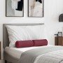Cojines Bolster 2 pcs Rojo vino Ø 15 x 40 cm tela en Decoración | Comprar online en Foru.es