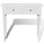 Mesa consola tocador con dos cajones blancos de vidaXL, Mesas auxiliares - Ref: Foro24-241145, Precio: 124,15 €, Descuento: %
