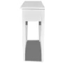 Mesa consola tocador con dos cajones blancos de vidaXL, Mesas auxiliares - Ref: Foro24-241145, Precio: 124,15 €, Descuento: %