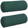 Cojines Bolster 2 pcs Verde oscuro Ø 15 x 40 cm tela en Decoración | Comprar online en Foru.es