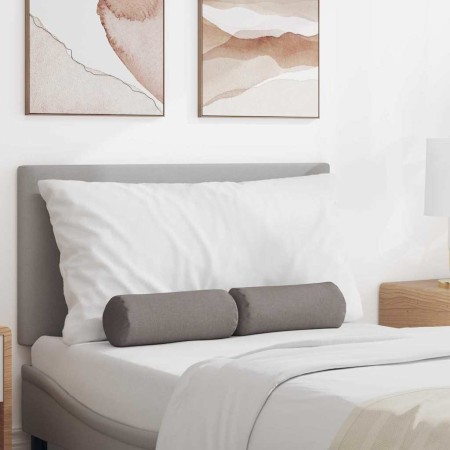 Cojines Bolster 2 pcs Taupé Ø 15 x 40 cm tela en Decoración | Comprar online en Foru.es