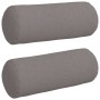 Cojines Bolster 2 pcs Taupé Ø 15 x 40 cm tela en Decoración | Comprar online en Foru.es