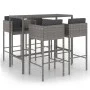 5-piece garden bar furniture set and gray synthetic rattan cushions by vidaXL, Garden sets - Ref: Foro24-3094794, Price: 418,...