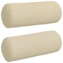 Cojines Bolster 2 pcs Crema Ø 15 x 40 cm tela en Decoración | Comprar online en Foru.es