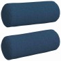 Cojines Bolster 2 pcs Azul Ø 15 x 40 cm tela en Decoración | Comprar online en Foru.es