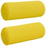 Cojines Bolster 2 pcs Amarillo Claro Ø 15 x 40 cm tela en Decoración | Comprar online en Foru.es