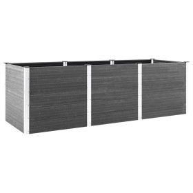 Arriate de jardín WPC gris 300x50x91 cm de vidaXL, Maceteros y jardineras - Ref: Foro24-318100, Precio: 539,71 €, Descuento: %