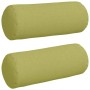 Cojines Bolster 2 pcs Verde claro Ø 15 x 40 cm tela en Decoración | Comprar online en Foru.es