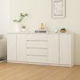 Armario auxiliar 3 unidades madera maciza de pino blanco de vidaXL, Aparadores - Ref: Foro24-3094813, Precio: 295,62 €, Descu...