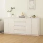 Armario auxiliar 3 unidades madera maciza de pino blanco de vidaXL, Aparadores - Ref: Foro24-3094813, Precio: 319,29 €, Descu...